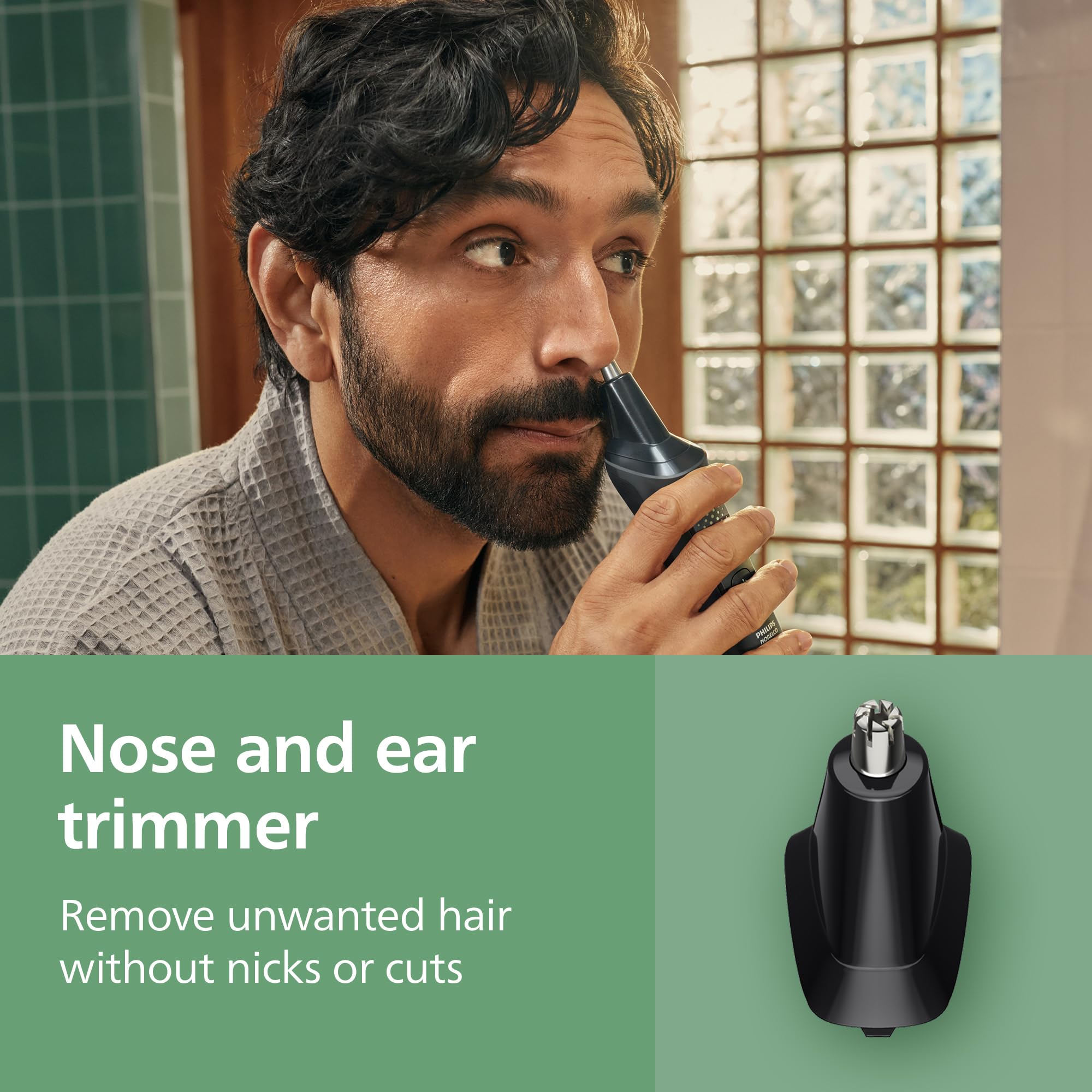 Philips Norelco All-in-One 3000 Series 13-in-1 Trimmer & Beard Styler, Men's Hair Clipper, 9 Length Settings, Self-Sharpening Skin-Friendly Blades, MG3919/50 detail image 4