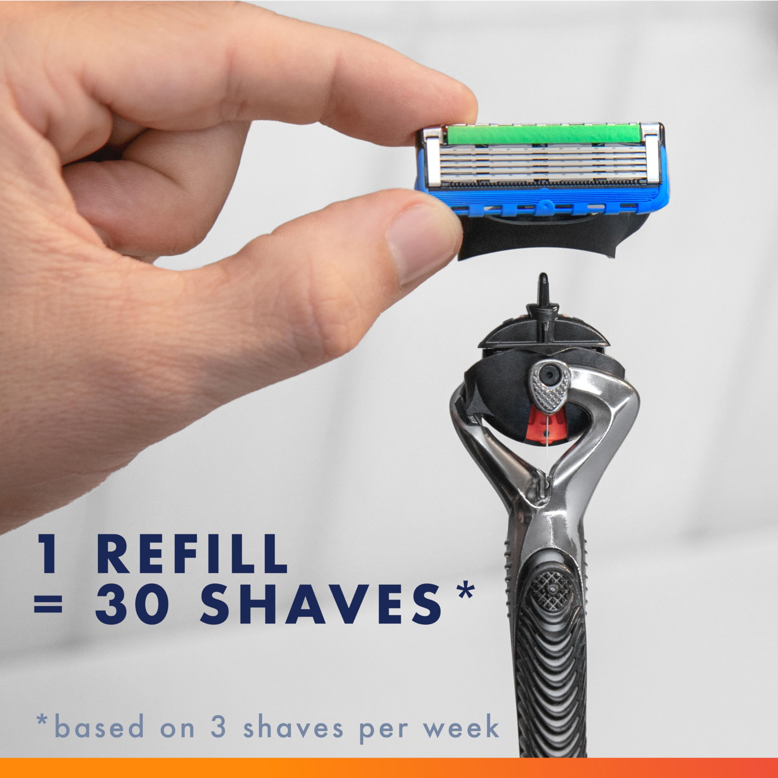 Gillette Fusion5 ProGlide Men's 5-Blade Razor Blade Refills with Precision Trimmer, 10 Count detail image 4