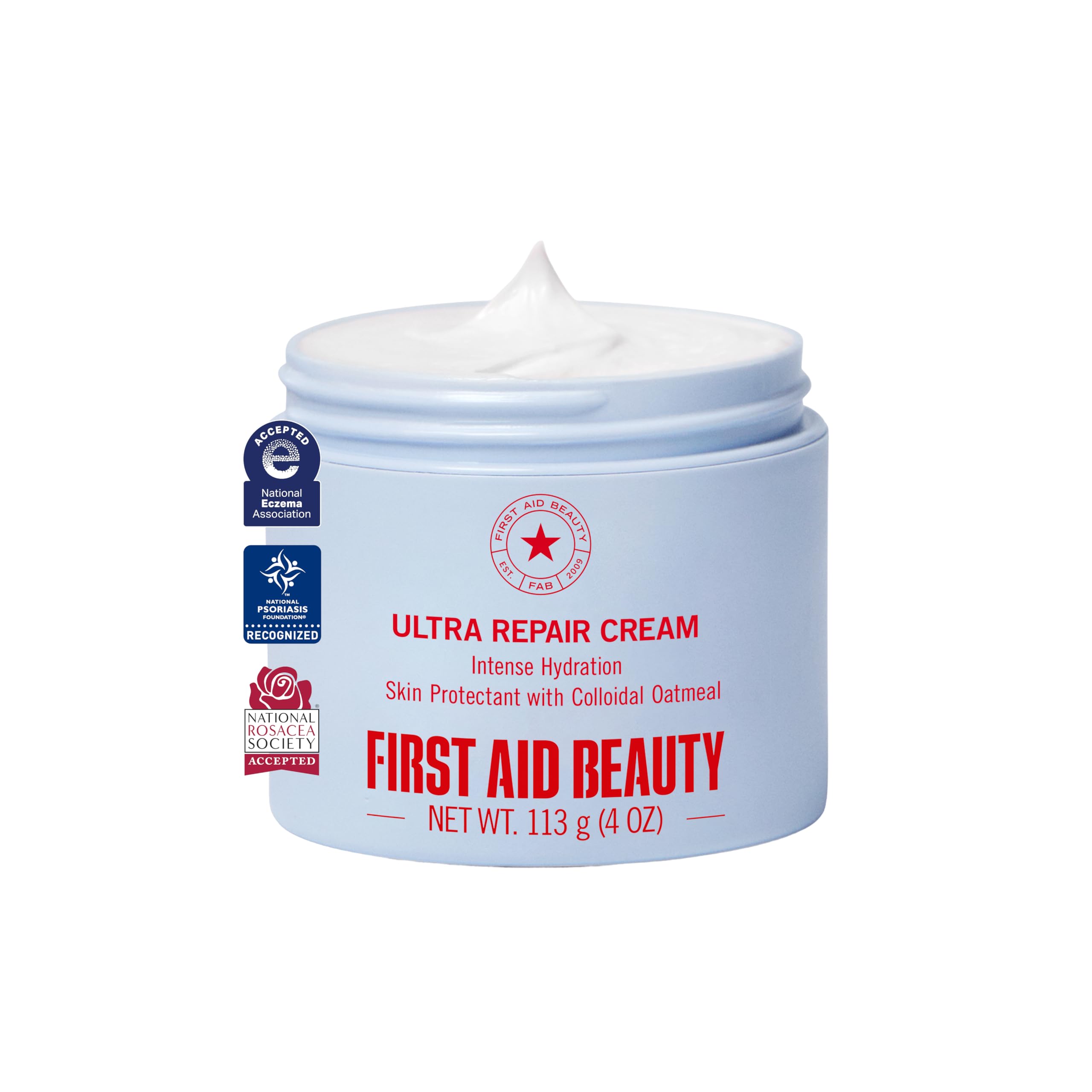 First Aid Beauty Ultra Repair Cream — Intense Hydration Face & Body Moisturizer, Fragrance Free detail image 1