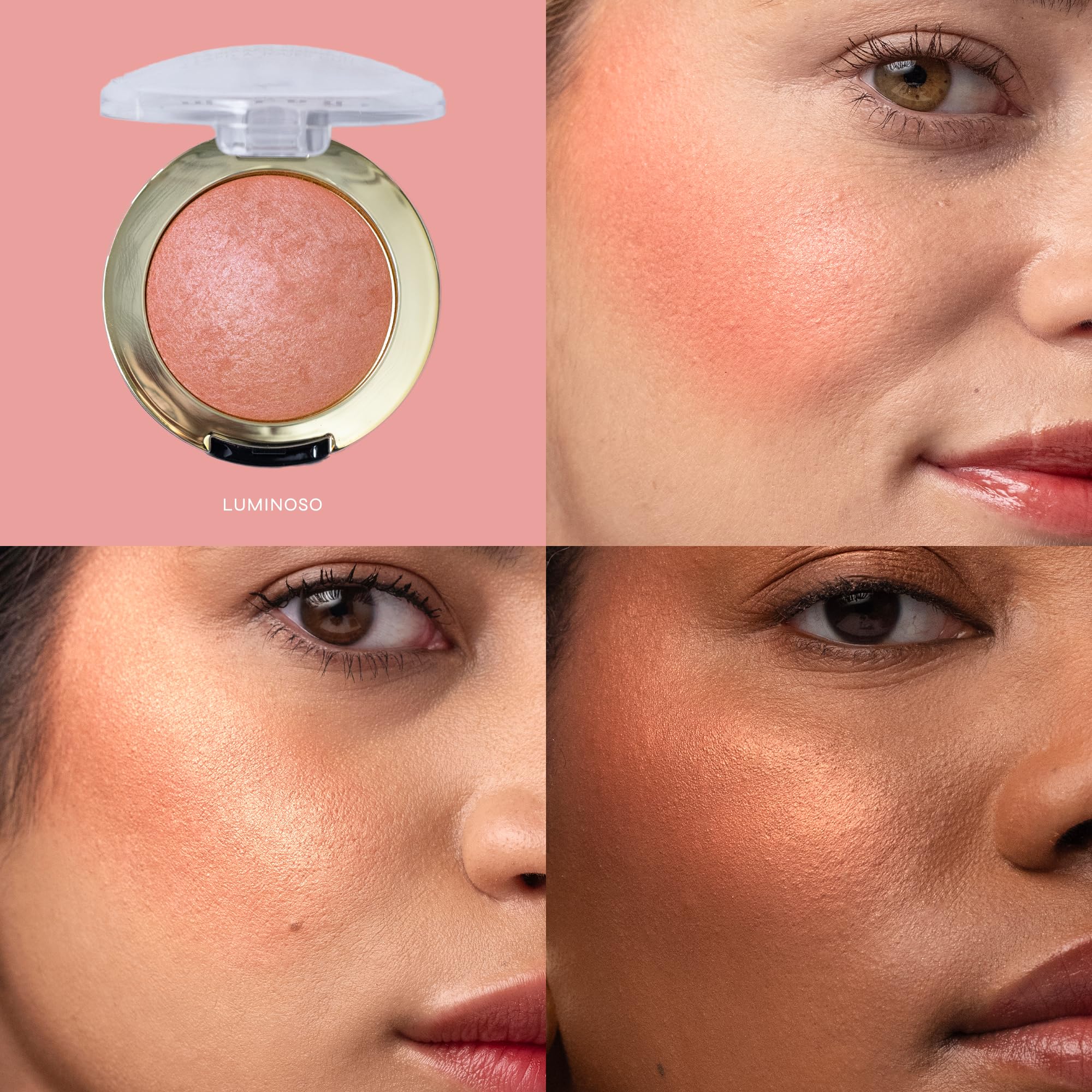 Milani Baked Blush Powder — Luminoso | Radiant, Buildable, Multidimensional Cheek Color Infused With Skin-Loving Ingredients • Made in Italy detail image 3