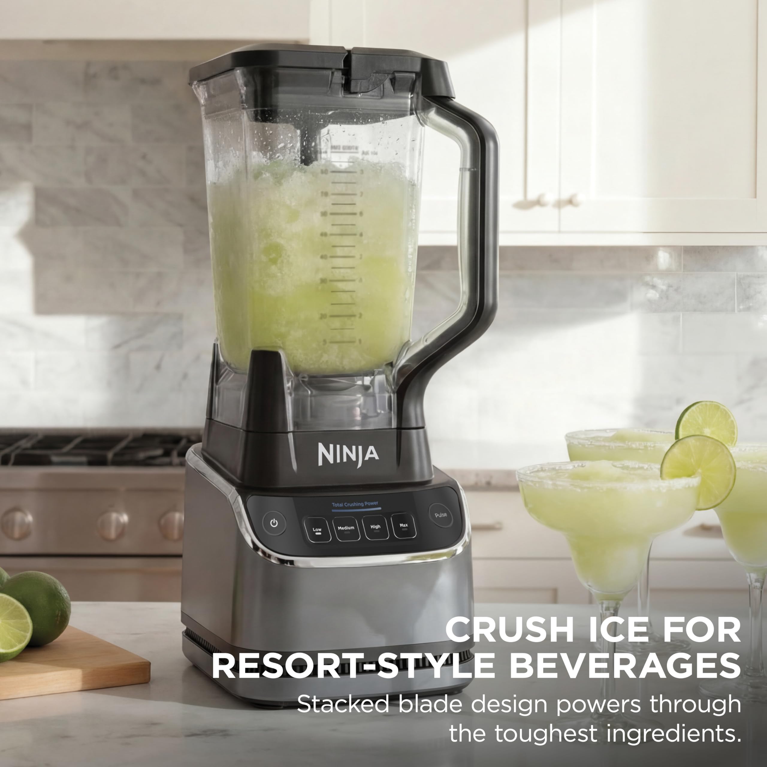 Ninja UltraCrush Professional Kitchen System | 1500W, 72oz Full-Size Blender, 8-Cup Food Processor & 18 oz To-Go Cup | Total Crushing Technology, Smoothies, Ice Crush, Chopping | Silver | BP401 (2026) detail image 5