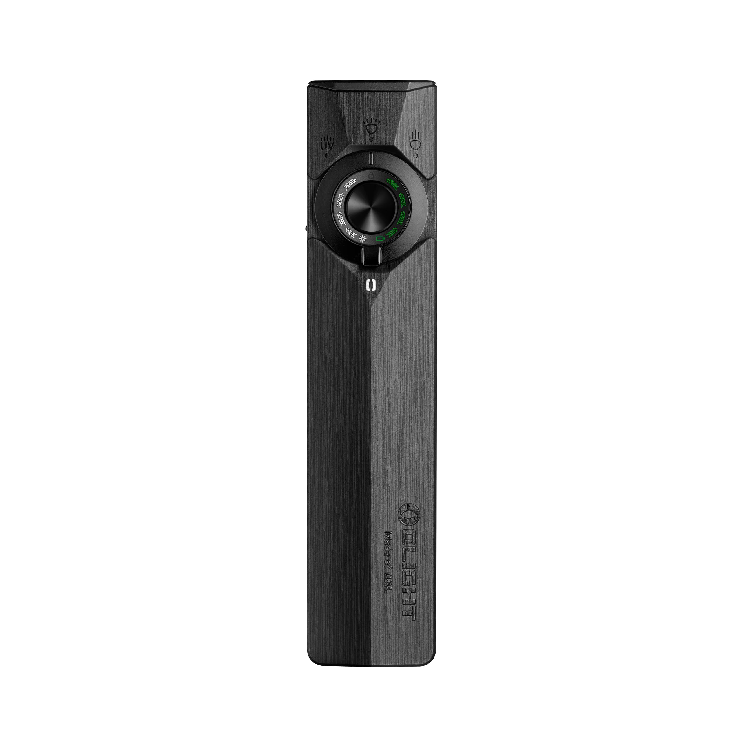 OLIGHT ArkPro Ultra Rechargeable Flat EDC Flashlight,1700Lumens,Onyx Black | Green Beam, UV Light, White LED, OAL, Pocket Flashlight, USB-C Magnetic, Work Light, Bright for Camping, Emergency, Outdoors detail image 1