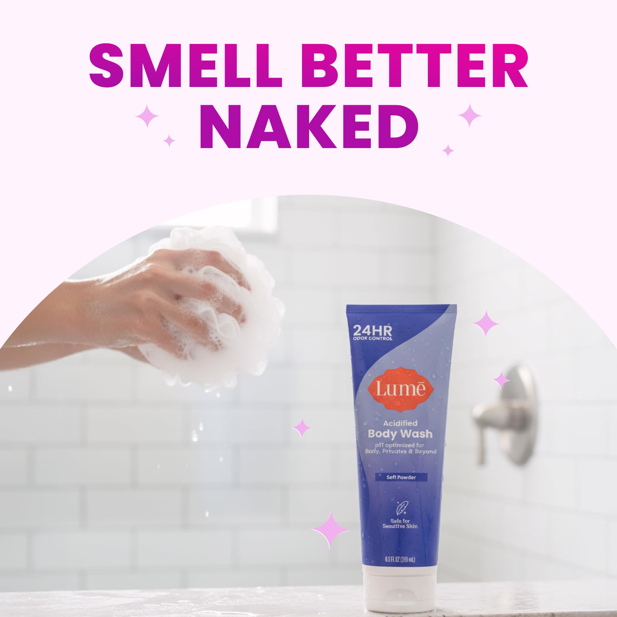 Lume Acidified Body Wash - 8. 5 oz (Soft Powder) detail image 8