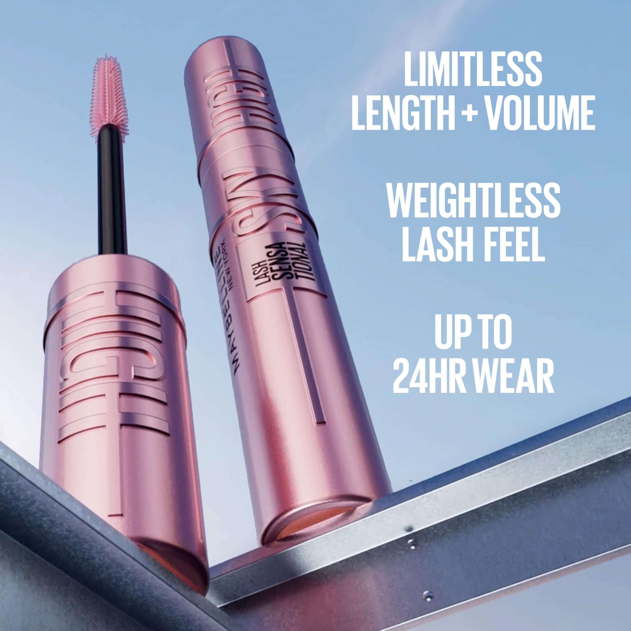 Maybelline Lash Sensational Sky High Mascara, Navy Records, 1 Count detail image 3