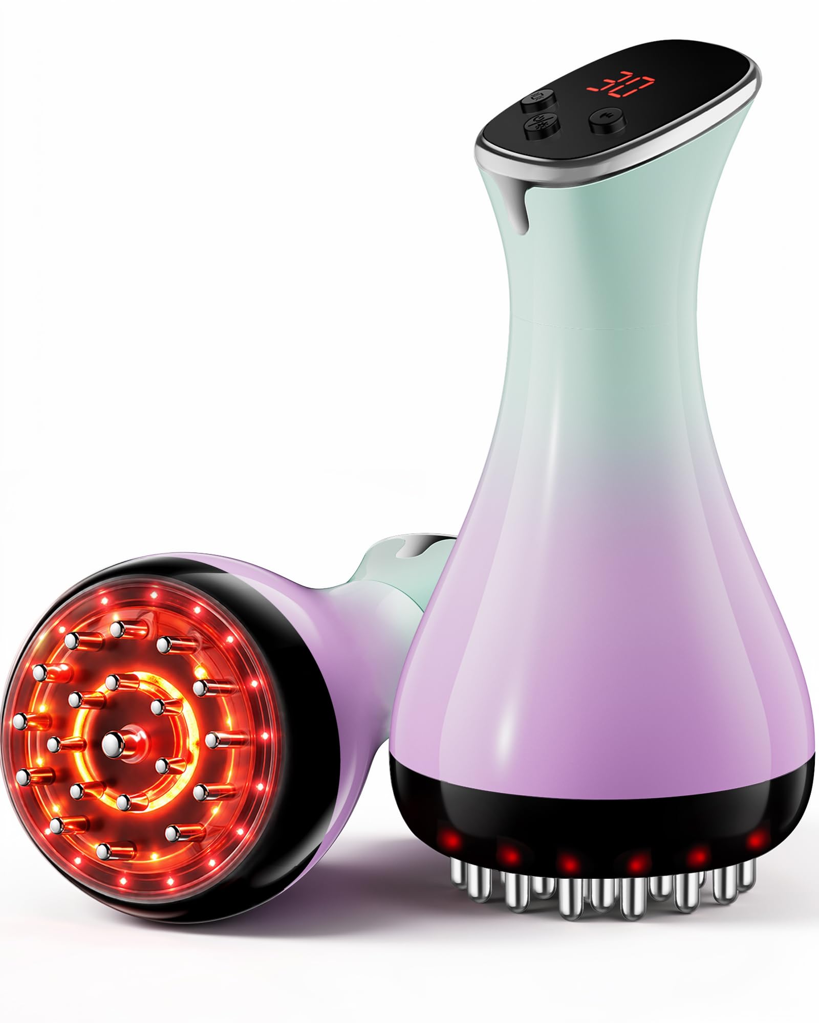 Lymphatic Drainage Massager & Anti Cellulite Massage Tool - Helps Reduce the Appearance of Cellulite and Stretch Marks, 4-in-1 Body Sculpting Machine with Heat, Light, Vibration & Microcurrent detail image 1