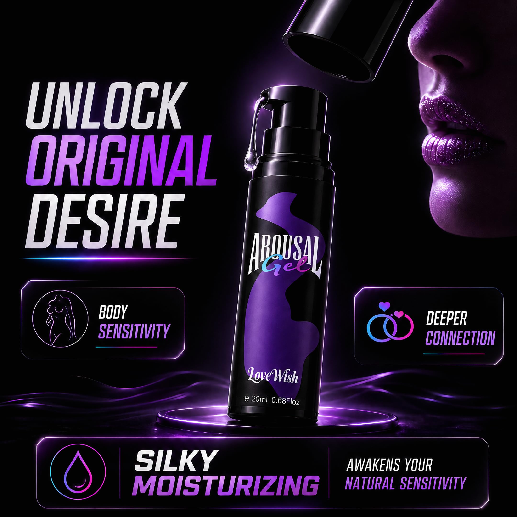 Female Arousal Gel — Excite Gel for Her, Pleasure Booster to Heighten Sensitivity and Enhance Intimate Experiences detail image 5