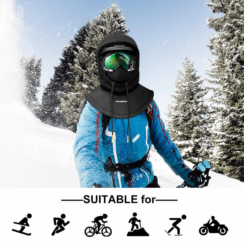 ROCKBROS Extended Thermal Winter Balaclava – Windproof, Water-Resistant, Helmet-Compatible (Unisex) detail image 2