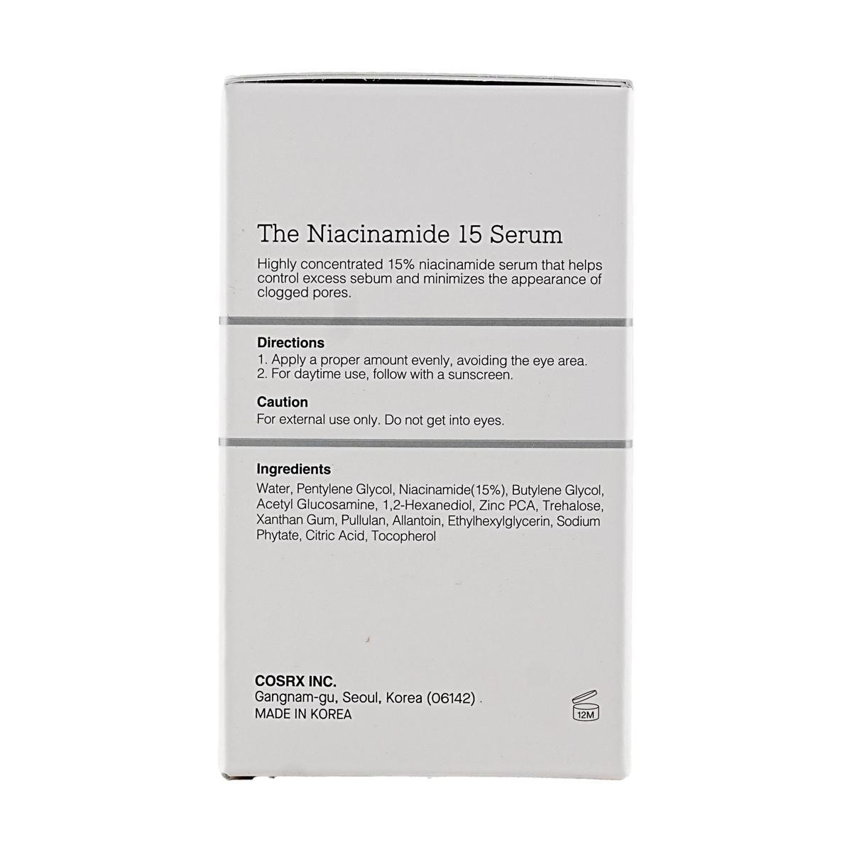COSRX The Niacinamide 15 Serum 20 mL detail image 8