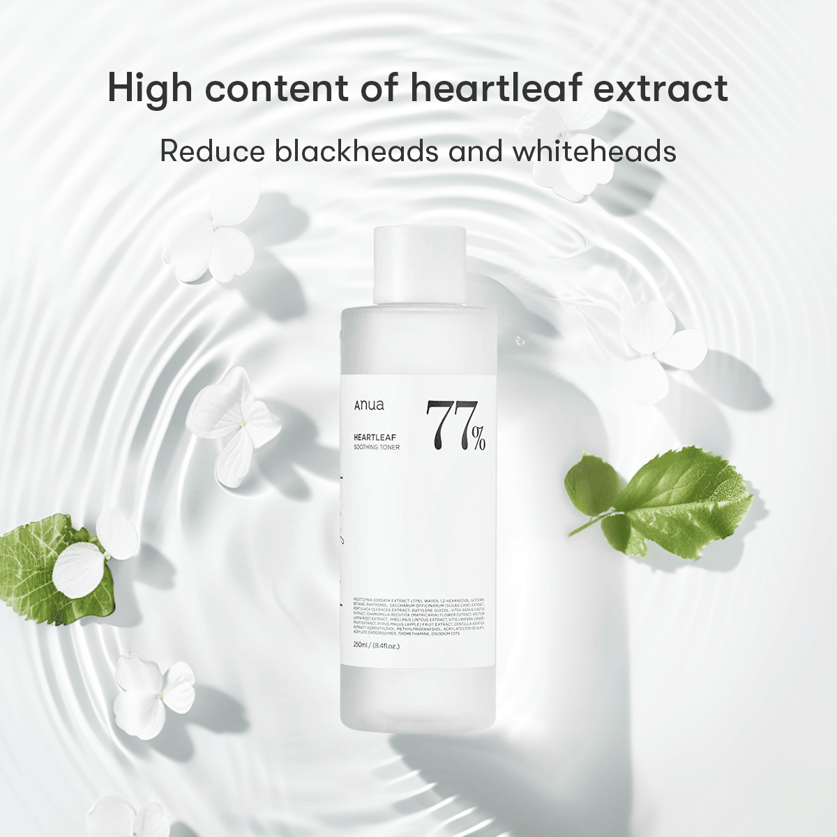 ANUA HEARTLEAF 77% TONER CALMANTE 250 ml detail image 6