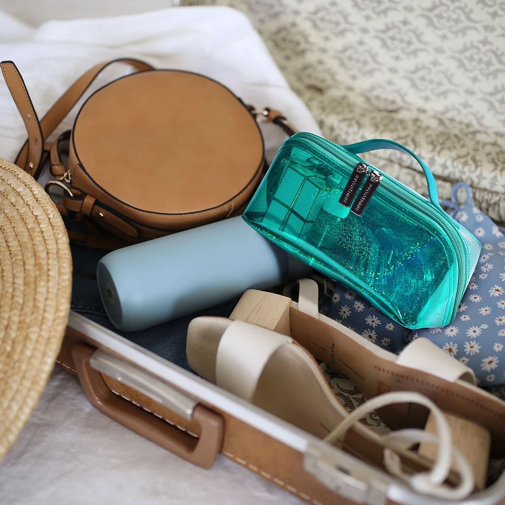 Sequin Travel Makeup Bag (with Compartments) detail image 12