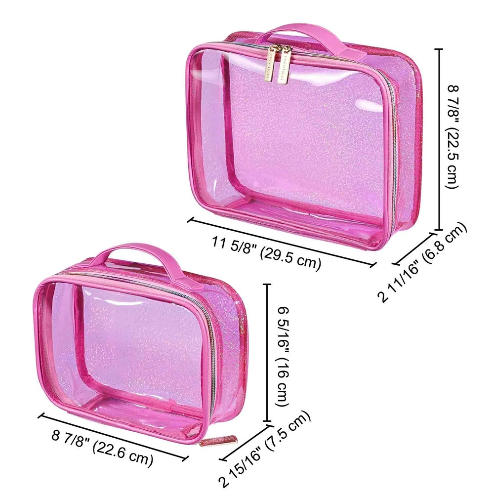 Transparent Travel Makeup Bags (2-Pack) detail image 12