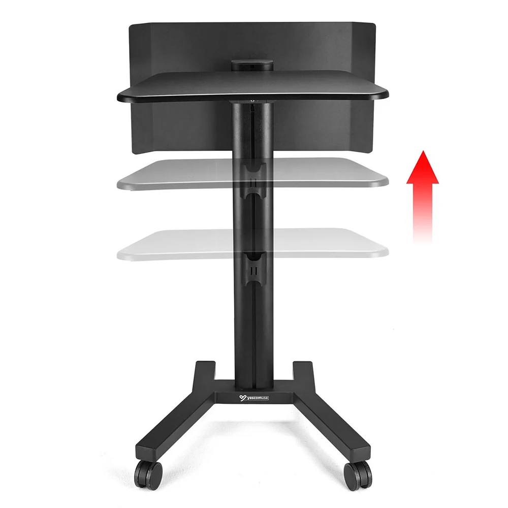 Atril móvil para portátil con ruedas multidireccionales detail image 3