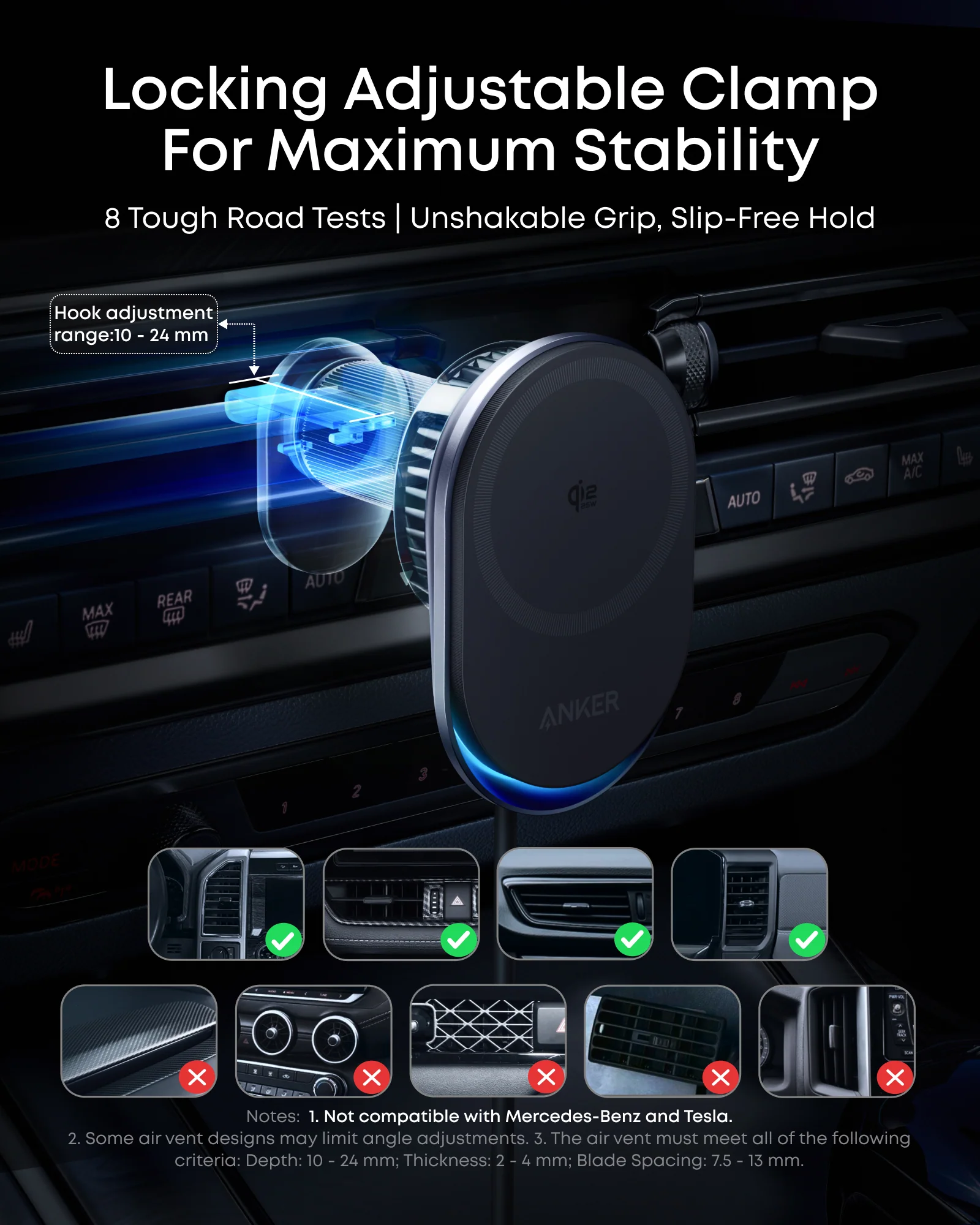 Anker Prime Wireless Car Charger (MagGo, AirCool, Pad) detail image 6
