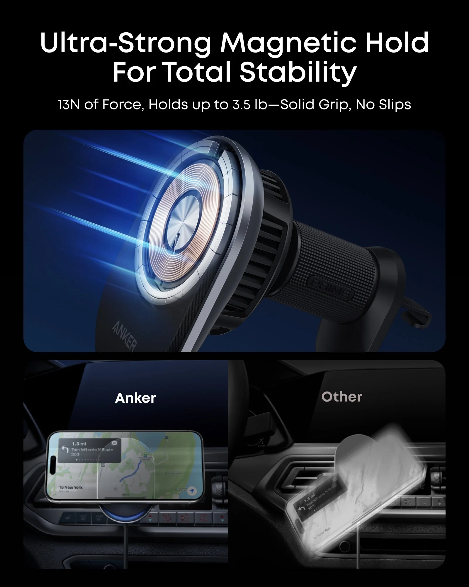 Anker Prime Wireless Car Charger (MagGo, AirCool, Pad) detail image 7