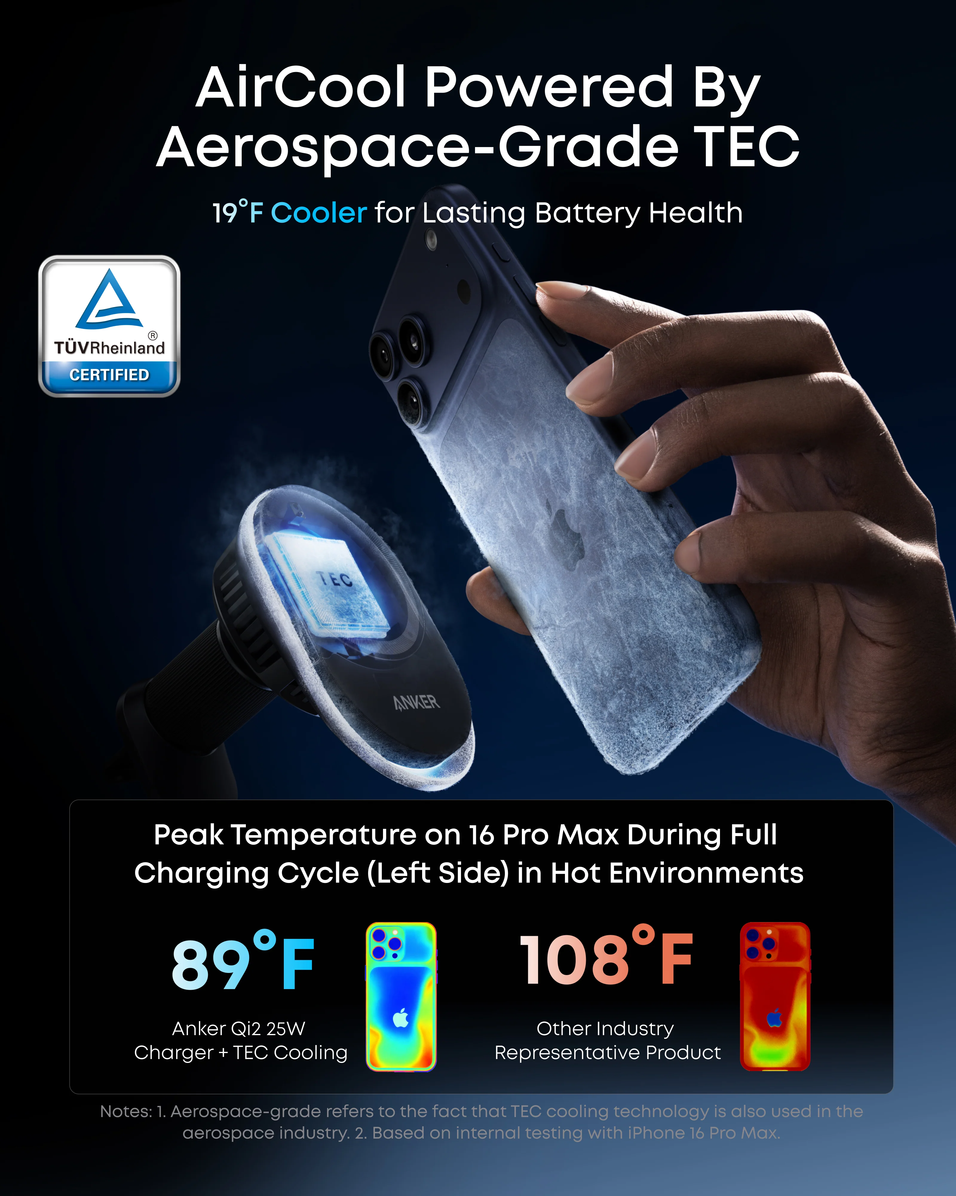 Anker Prime Wireless Car Charger (MagGo, AirCool, Pad) detail image 2