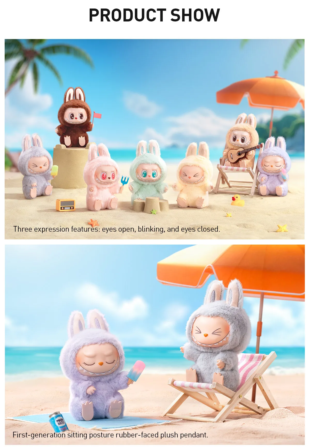 POP MART THE MONSTERS Labubu "Have A Seat" Vinyl Plush Blind Box 17cm Single Box detail image 6