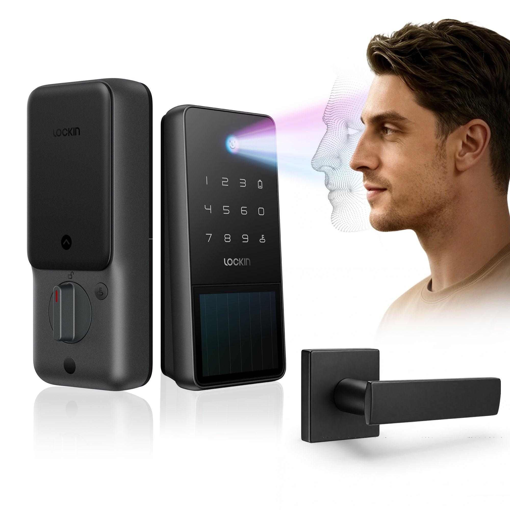 Lockin Veno Solar Face Smart Lock — Keyless Face Recognition Mortise Lock detail image 2