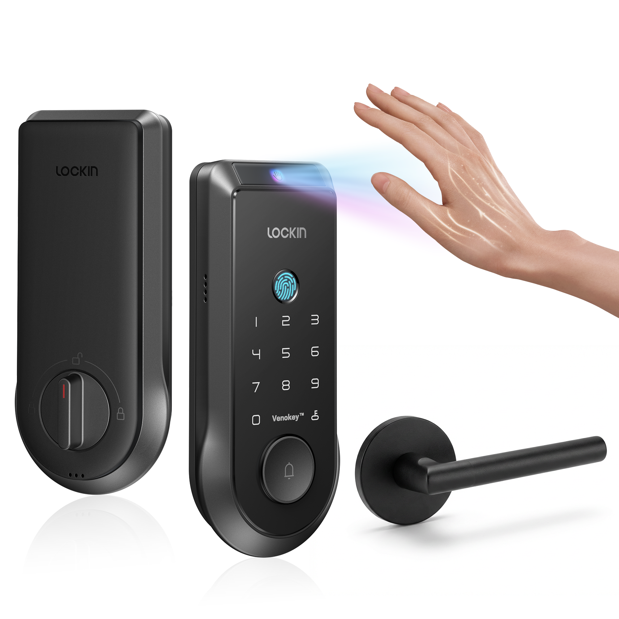 Lockin Veno Smart Door Lock — Palm Vein & Fingerprint Dual-Mode, Single Battery detail image 5