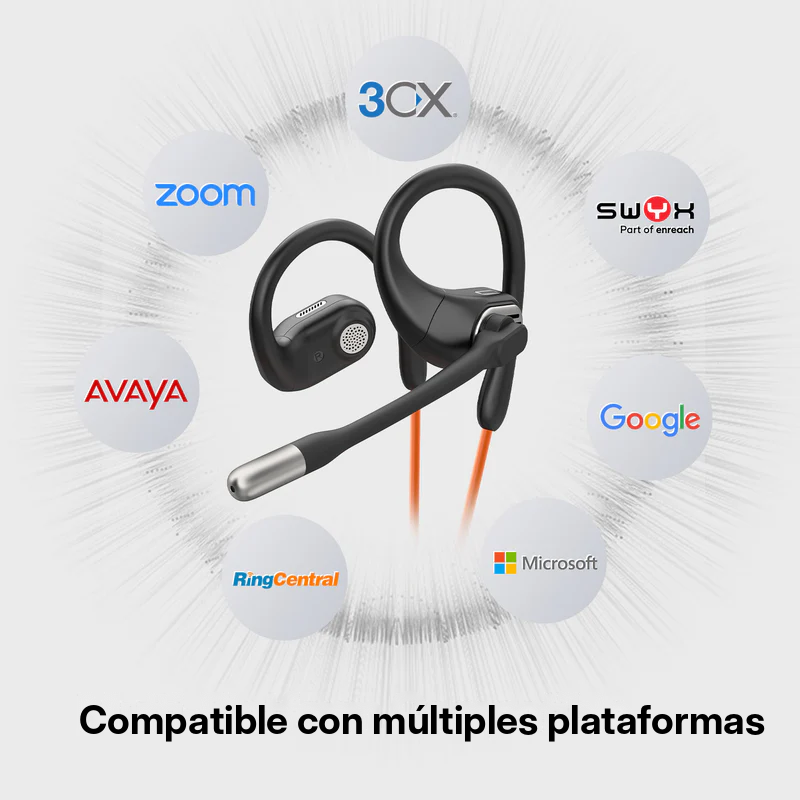 OpenRock Link 10 nuevo | Auriculares empresariales abiertos con cable Type-C, 25 g, 99.2% reducción de ruido por IA, micrófono flotante giratorio 240°, ideales para oficina y conferencias detail image 3