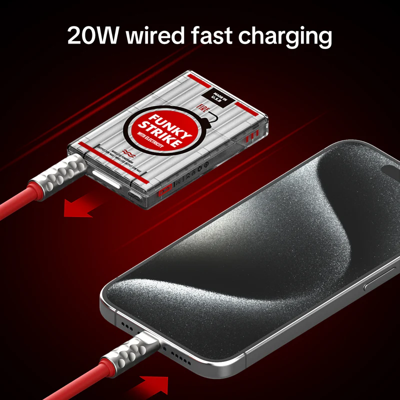 mfish 5000mAh Magnetic Wireless Power Bank — Cigarette-Box Design, 15W Wireless, 20W Wired Fast Charge, Portable detail image 5