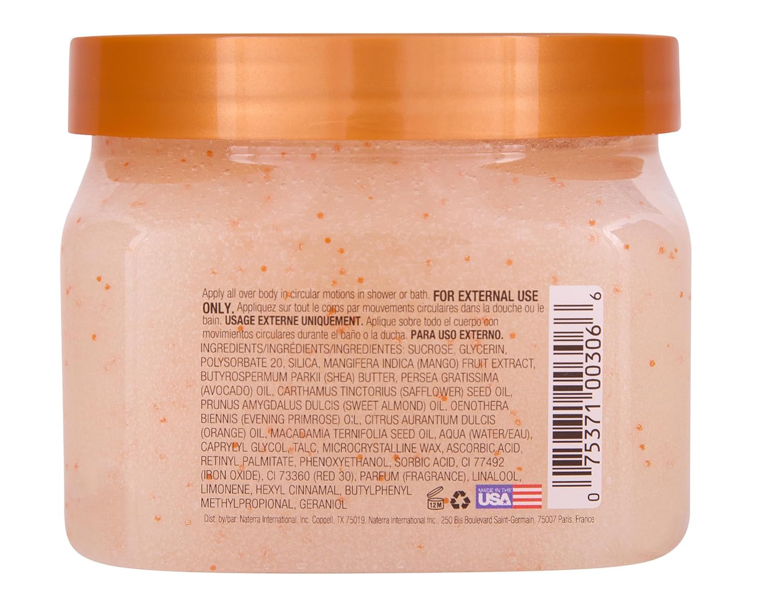 Tree Hut Tropical Mango Shea Sugar Scrub, 18 oz, Moisturizing Vegan Formula detail image 2
