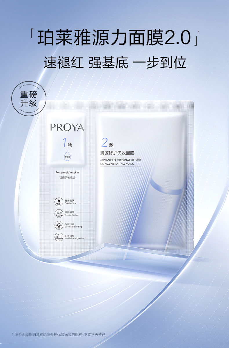 PROYA Proya Mascarilla Reparadora Fuente de la Piel 5 unidades — Repara en pieles secas y sensibles, calma e hidrata detail image 3