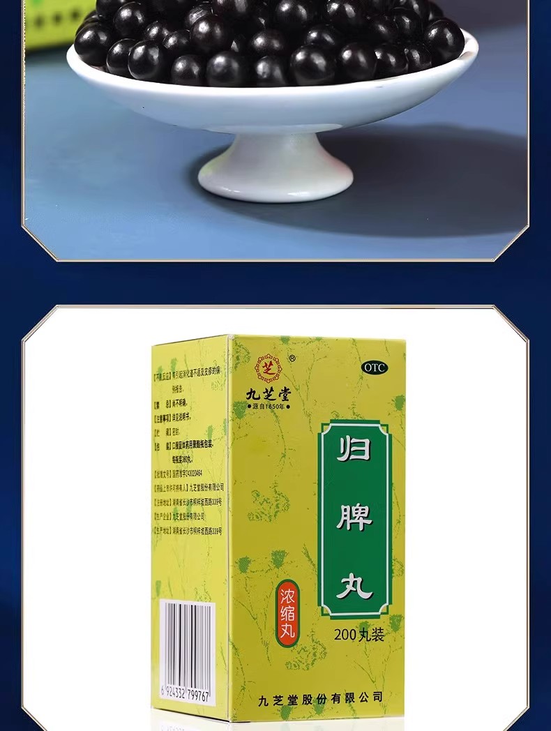 Gui Pi Pills 200 Pills, Spleen‑Strengthening, Blood‑Nourishing, Calming Formula — 200 Pills detail image 13
