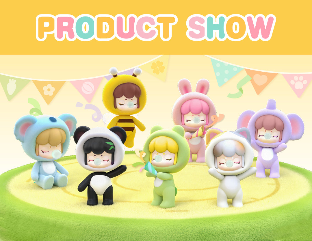 Rolife BabyNanci Fluffy Party Plush Blind Box Figure – 1 Random Piece, Cute Animal-Themed Collectible (6 Regular + Hidden) detail image 1
