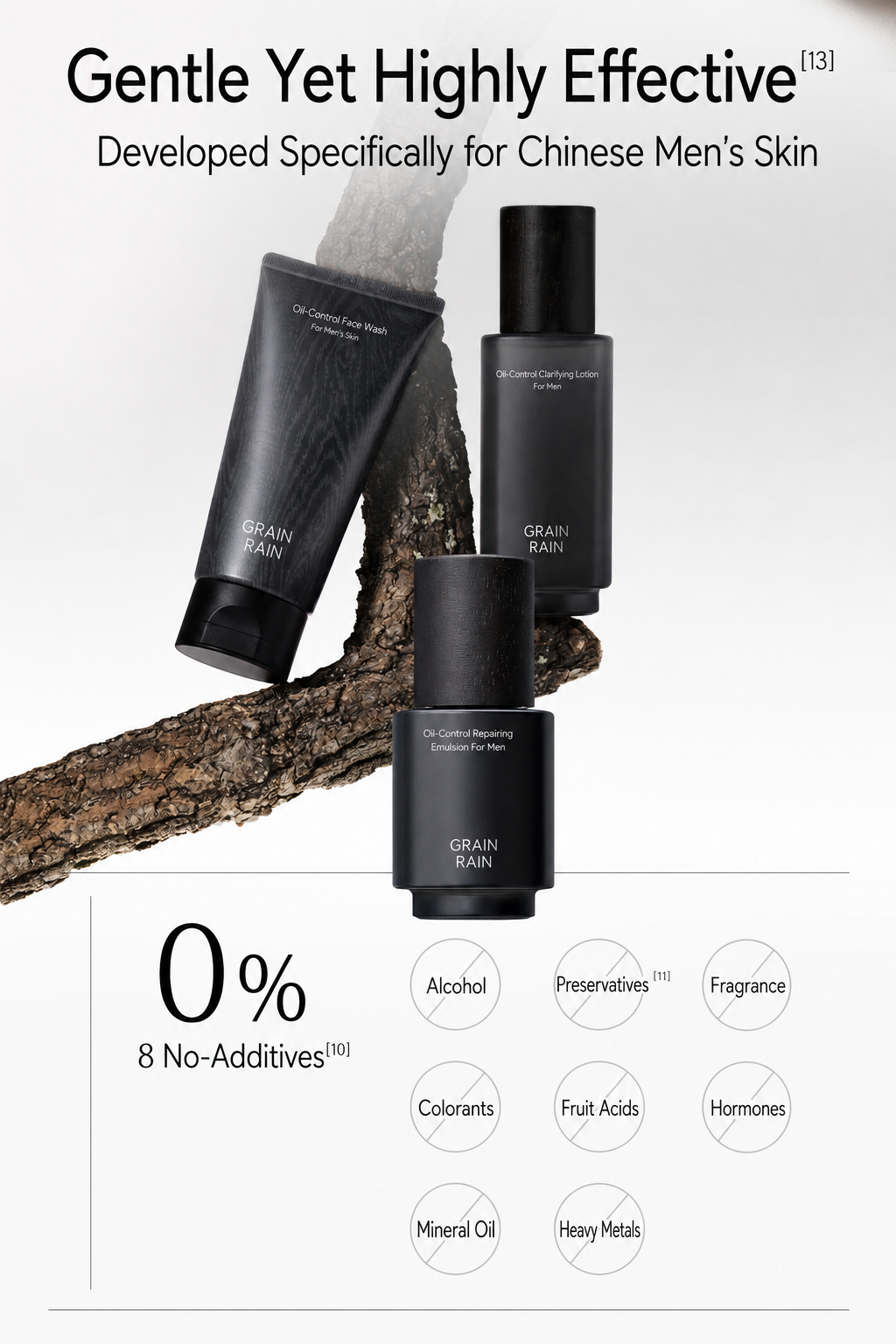 Guyu Men’s Skincare Set – Cleanser, Toner, Lotion for Oil Control & Acne (Taobao Top 1 Bestselling Men’s Skincare Set) — Specialized for Chinese Men — Holiday/Birthday Gift (Facial Cleanser 120g + Toner 120ml + Lotion 60ml + Gift Box) detail image 9